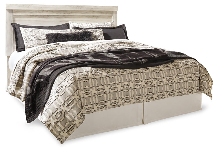 Bellaby King Platform Bed with 2 Storage Drawers with Mirrored Dresser and Nightstand Homeline Furniture