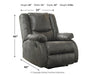 Bladewood Zero Wall Recliner Homeline Furniture