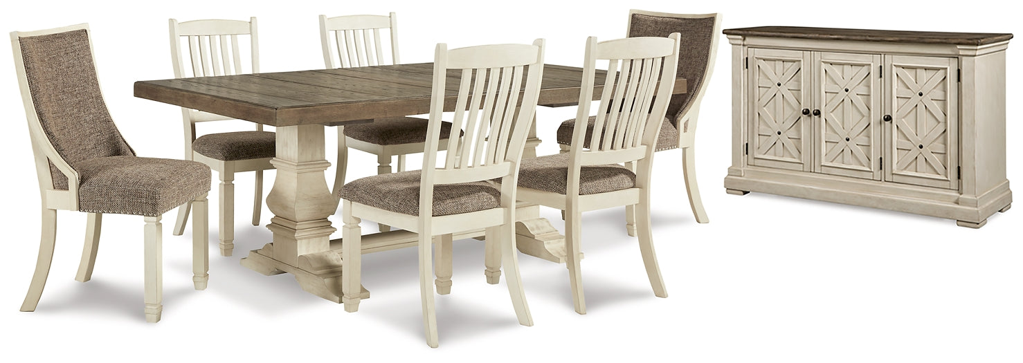 Bolanburg Dining Table and 6 Chairs with Storage Homeline Furniture