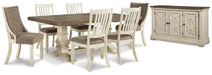 Bolanburg Dining Table and 6 Chairs with Storage Homeline Furniture