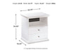 Bostwick Shoals One Drawer Night Stand Homeline Furniture
