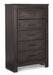 Brinxton Full Panel Headboard with Mirrored Dresser, Chest and 2 Nightstands Homeline Furniture