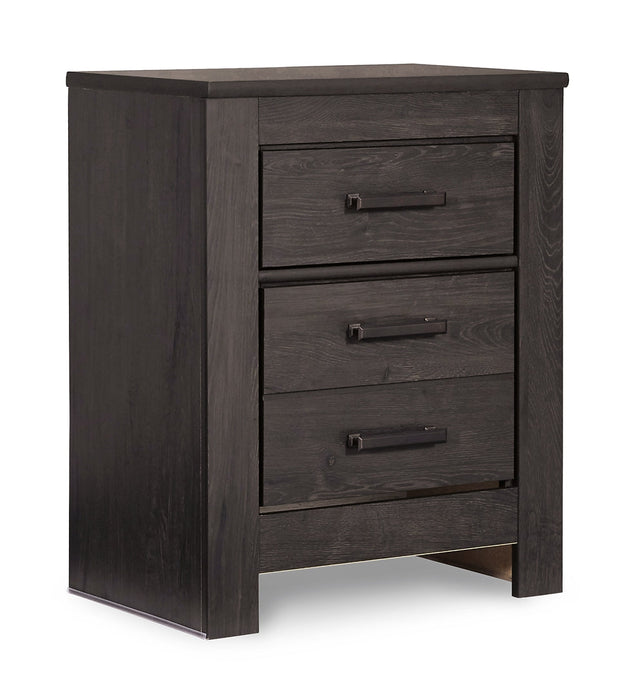Brinxton Full Panel Headboard with Mirrored Dresser, Chest and 2 Nightstands Homeline Furniture
