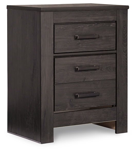 Brinxton King/California King Panel Headboard with Mirrored Dresser, Chest and Nightstand Homeline Furniture