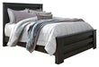 Brinxton King Panel Bed with Mirrored Dresser and 2 Nightstands Homeline Furniture