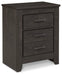 Brinxton King Panel Bed with Mirrored Dresser and Nightstand Homeline Furniture