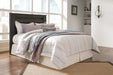 Brinxton Queen/Full Panel Headboard with Mirrored Dresser, Chest and 2 Nightstands Homeline Furniture