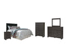 Brinxton Queen/Full Panel Headboard with Mirrored Dresser, Chest and Nightstand Homeline Furniture