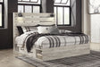 Cambeck King Panel Bed with 2 Storage Drawers with Mirrored Dresser and Chest Homeline Furniture