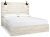 Cambeck King Panel Bed with Mirrored Dresser and Nightstand Homeline Furniture