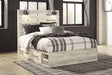 Cambeck Queen Panel Bed with 4 Storage Drawers with Mirrored Dresser, Chest and 2 Nightstands Homeline Furniture