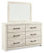 Cambeck Queen Panel Bed with 4 Storage Drawers with Mirrored Dresser, Chest and 2 Nightstands Homeline Furniture