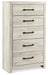 Cambeck Queen Panel Bed with 4 Storage Drawers with Mirrored Dresser, Chest and 2 Nightstands Homeline Furniture