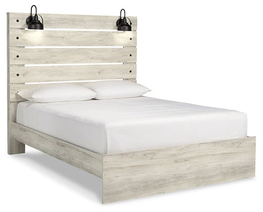 Cambeck Queen Panel Bed with Mirrored Dresser and Nightstand Homeline Furniture