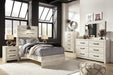 Cambeck Twin Panel Bed with Mirrored Dresser, Chest and Nightstand Homeline Furniture