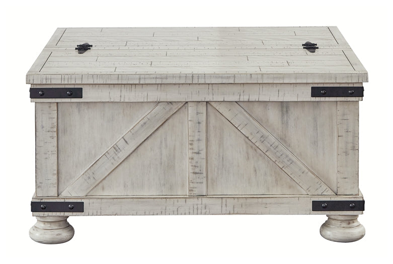 Carynhurst Cocktail Table with Storage Homeline Furniture