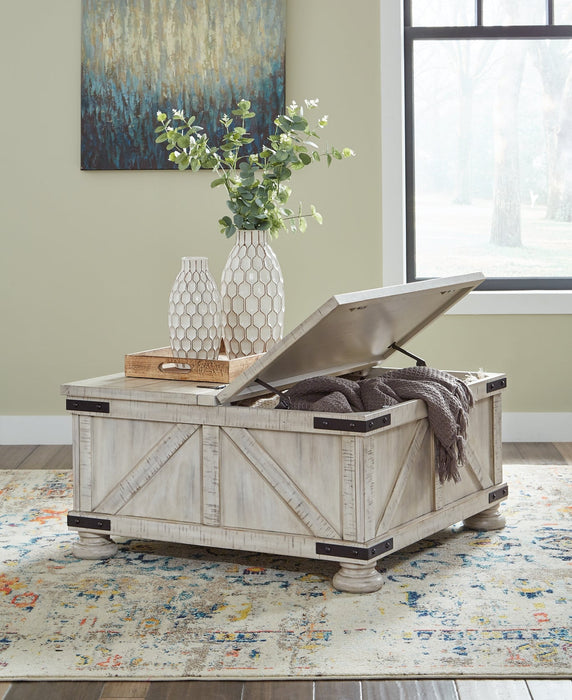Carynhurst Cocktail Table with Storage Homeline Furniture