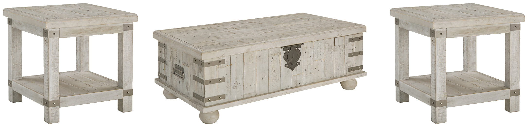 Carynhurst Coffee Table with 2 End Tables Homeline Furniture