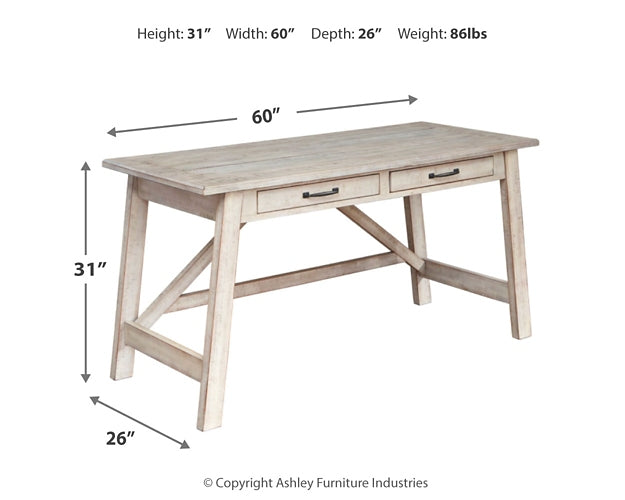 Carynhurst Home Office Large Leg Desk Homeline Furniture