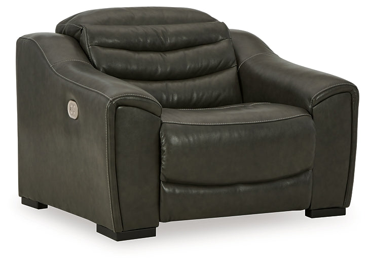 Center Line 2-Piece Sectional with Recliner Homeline Furniture