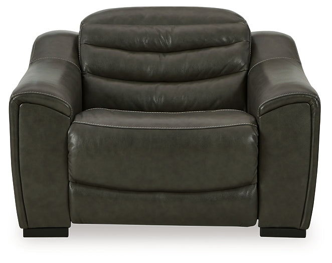 Center Line 2-Piece Sectional with Recliner Homeline Furniture