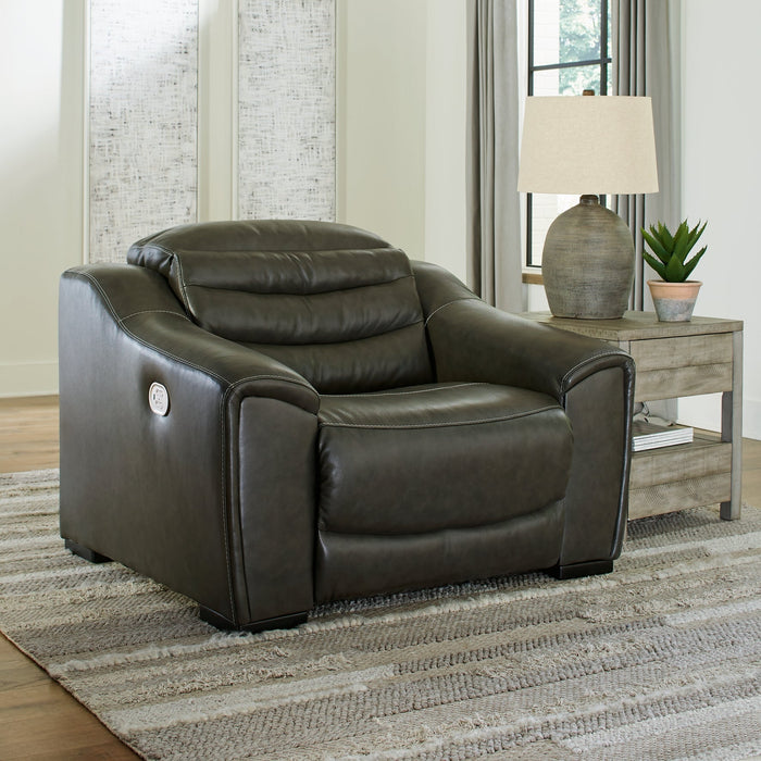 Center Line 2-Piece Sectional with Recliner Homeline Furniture