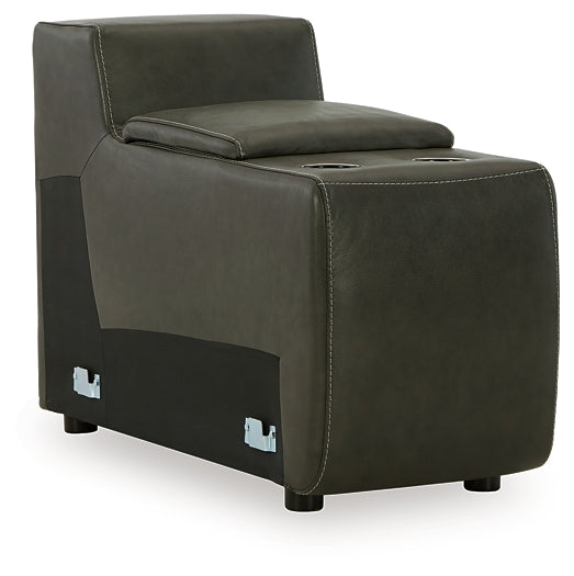 Center Line 3-Piece Sectional with Recliner Homeline Furniture