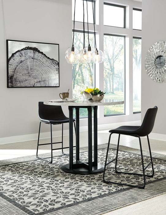 Centiar Counter Height Dining Table and 2 Barstools Homeline Furniture