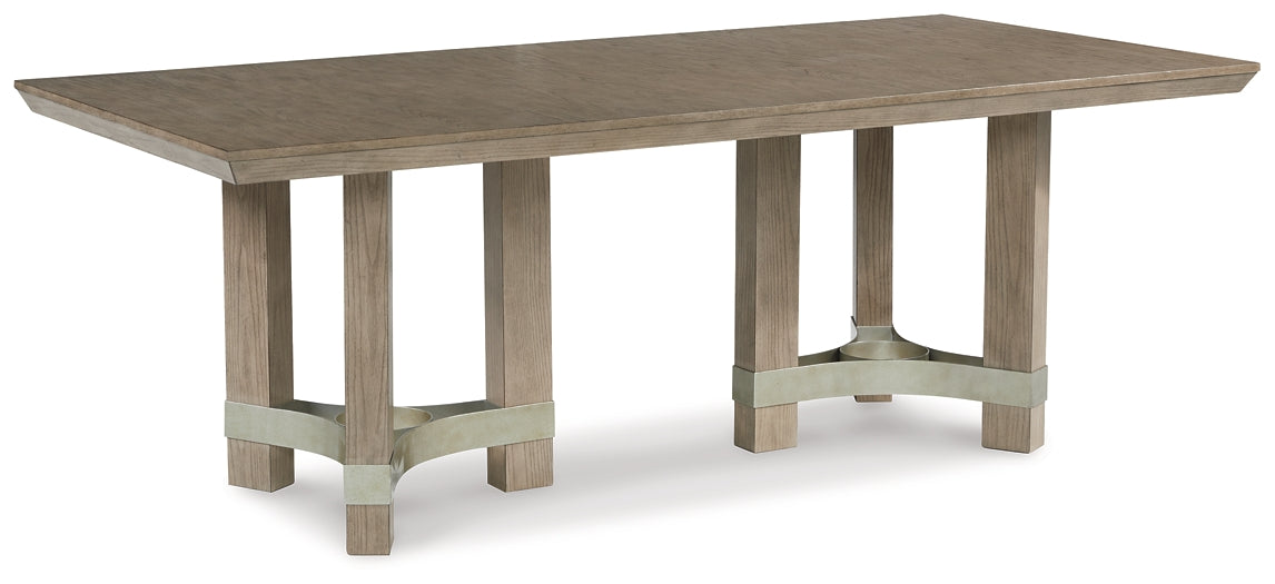 Chrestner Dining Table and 4 Chairs Homeline Furniture