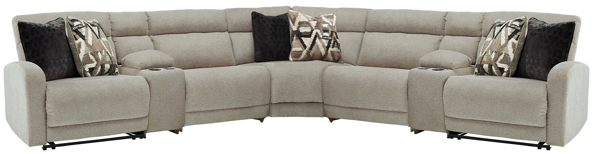 Colleyville 7-Piece Power Reclining Sectional Homeline Furniture