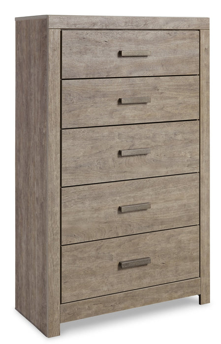 Culverbach Full Panel Bed with Mirrored Dresser, Chest and Nightstand Homeline Furniture
