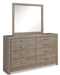Culverbach Full Panel Bed with Mirrored Dresser and 2 Nightstands Homeline Furniture