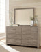 Culverbach Full Panel Bed with Mirrored Dresser and 2 Nightstands Homeline Furniture