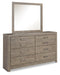 Culverbach King Panel Bed with Mirrored Dresser, Chest and 2 Nightstands Homeline Furniture