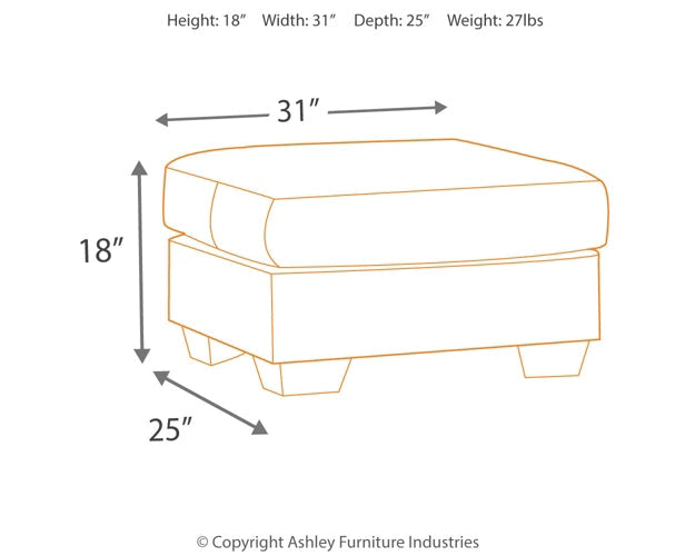 Darcy Ottoman Homeline Furniture