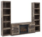 Derekson 3-Piece Entertainment Center with Electric Fireplace Homeline Furniture