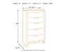 Derekson Five Drawer Chest Homeline Furniture