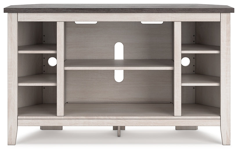Dorrinson Corner TV Stand/Fireplace OPT Homeline Furniture