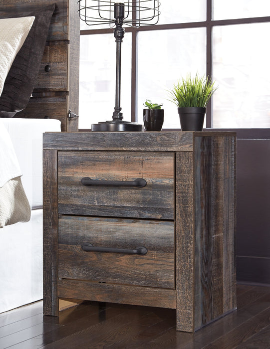 Drystan Full Bookcase Bed with 2 Storage Drawers with Mirrored Dresser, Chest and Nightstand Homeline Furniture