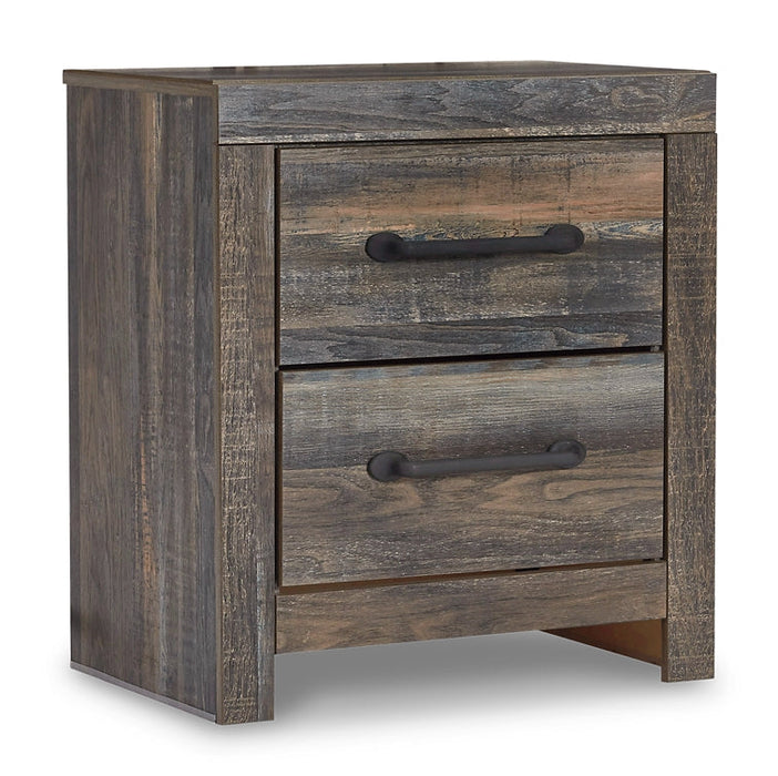 Drystan Full Bookcase Bed with 2 Storage Drawers with Mirrored Dresser and 2 Nightstands Homeline Furniture