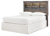 Drystan Full Bookcase Headboard with Mirrored Dresser, Chest and 2 Nightstands Homeline Furniture