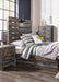 Drystan Full Panel Bed with 4 Storage Drawers with Mirrored Dresser Homeline Furniture