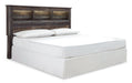 Drystan King/California King Bookcase Headboard with Mirrored Dresser Homeline Furniture