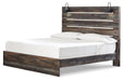 Drystan King Panel Bed with Mirrored Dresser and 2 Nightstands Homeline Furniture