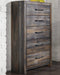 Drystan Queen Panel Headboard with Mirrored Dresser, Chest and 2 Nightstands Homeline Furniture