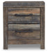 Drystan Two Drawer Night Stand Homeline Furniture