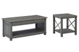 Freedan Coffee Table with 1 End Table Homeline Furniture