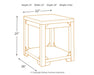 Fregine Rectangular End Table Homeline Furniture
