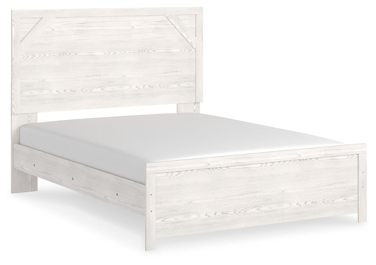 Gerridan Queen Panel Bed with Mirrored Dresser, Chest and 2 Nightstands Homeline Furniture