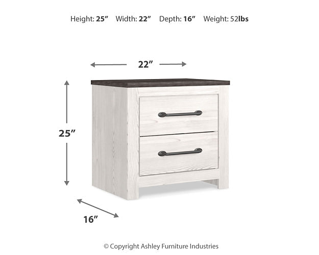Gerridan Queen Panel Bed with Mirrored Dresser and Nightstand Homeline Furniture